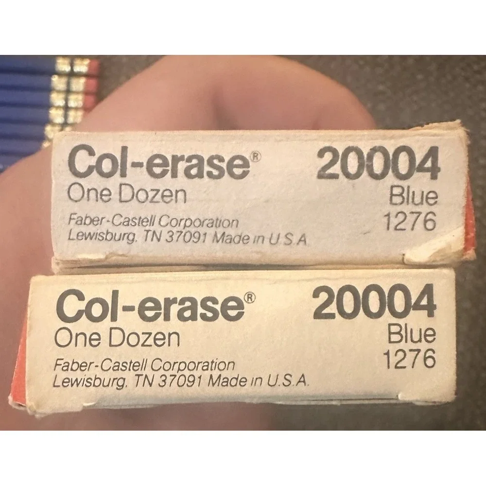 Faber-Castell Col-Erase Blue Pencils 20004 17 - #1276 With Boxes